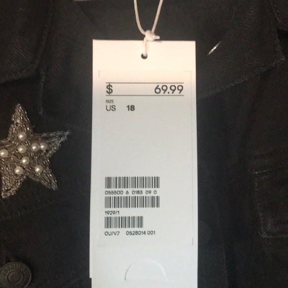 denim jacket with beaded design - Picture 2 of 5